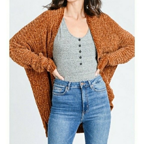 🍁🍁LAST1!CHENILLE CARDIGAN 💥 - Picture 2 of 7